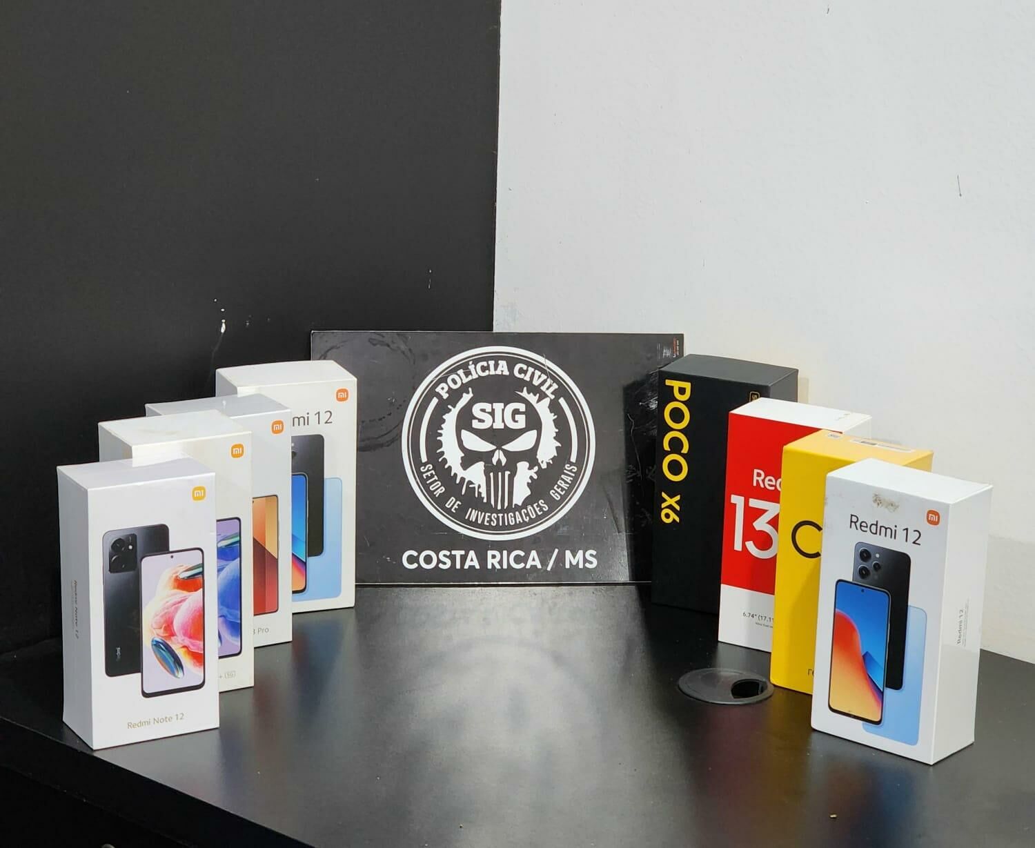 Imagem de compartilhamento para o artigo Polícia Civil de Costa Rica recupera celulares furtados avaliados em mais de R$ 10 mil de estabelecimento comercial da MS Todo dia
